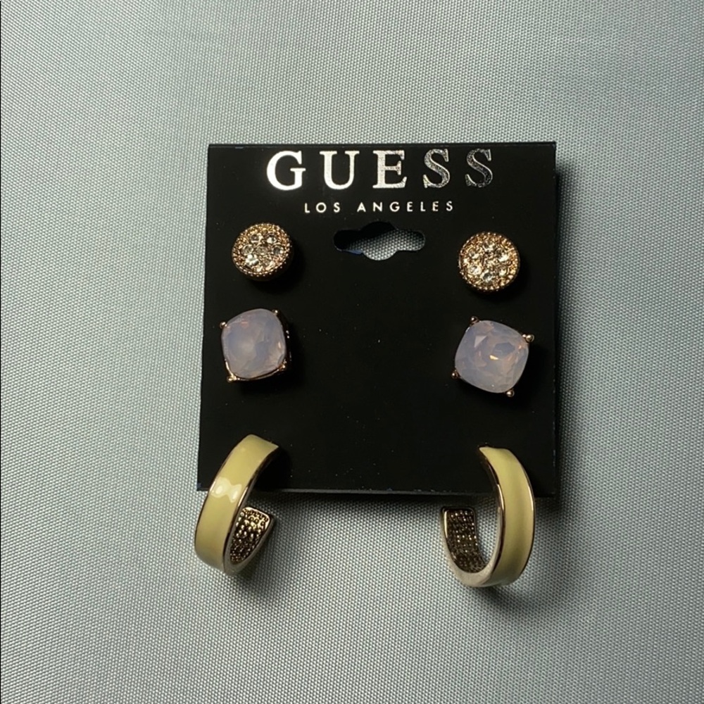 GUESS women earrings set of 3